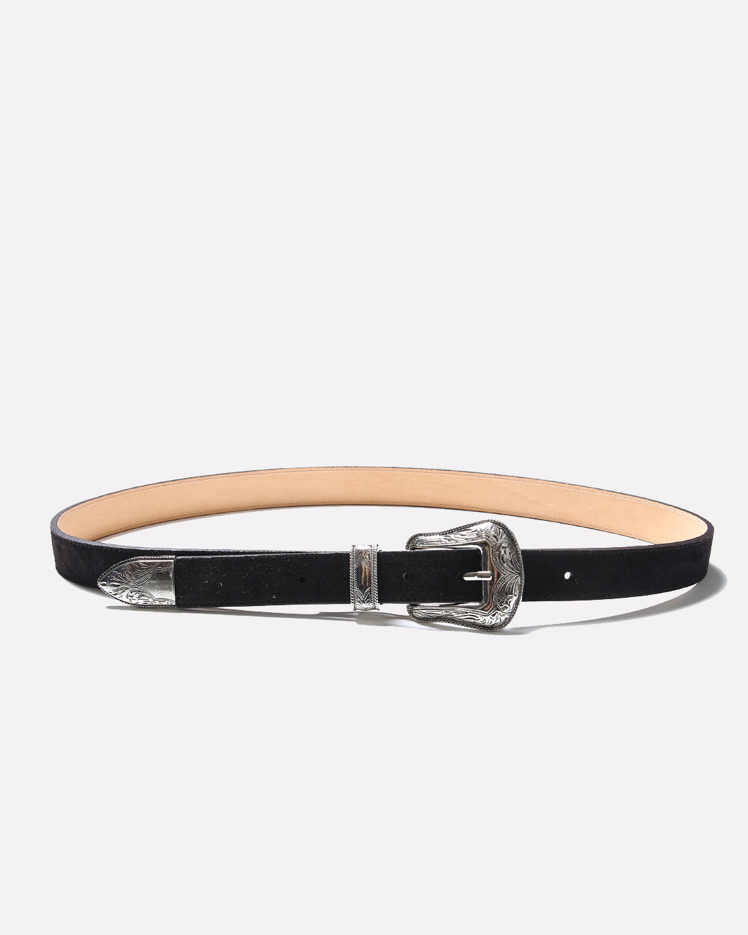 Iconic Western Belt (Suede Brown)